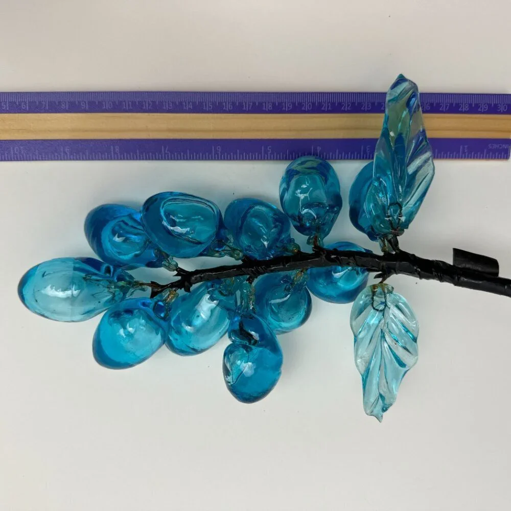 RARE Vintage ART Blue Glass 